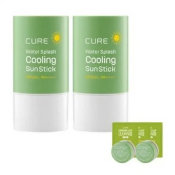 김정문알로에 큐어 쿨링 선스틱 SPF50+ PA++++ 23g x 2p + 체험키트, 1세트