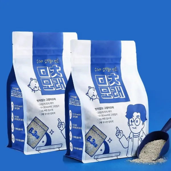 ㅁㅊ 모래 6.3kg x2개 펫프렌즈 고양이모래 미야옹철, 없음