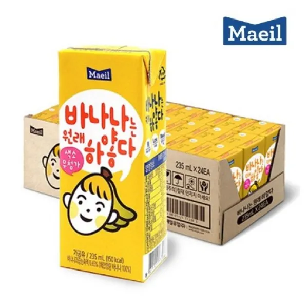 (1702950) 바나나는 원래 하얗다 235mLx24팩