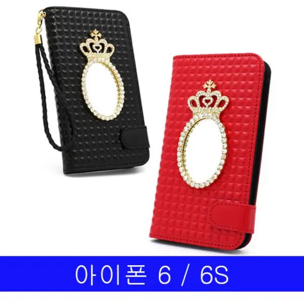S&s몰 핸드폰케이스 아이폰_다이어리_6_케이스_미러링_크라운_6s 행복케이스 신상케이스 예쁜케이스