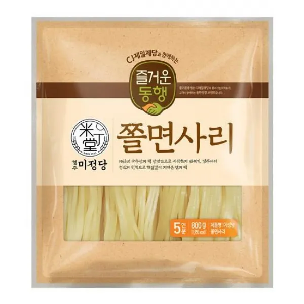 CJ 즐거운동행 미정당 쫄면사리 800G, 없음, 상세설명 참조