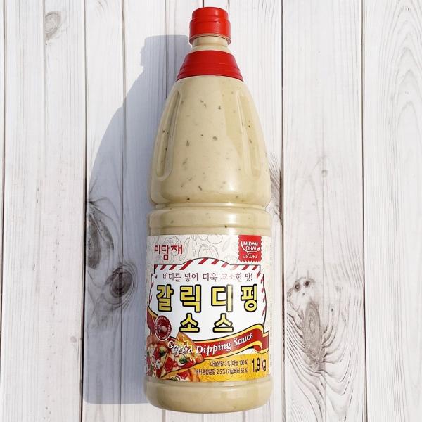 갈릭디핑소스1.9kg 버터를 넣어 고소한맛 피자 치킨 바게트 토스트 감자튀김 각종튀김에 찍어먹는 소스