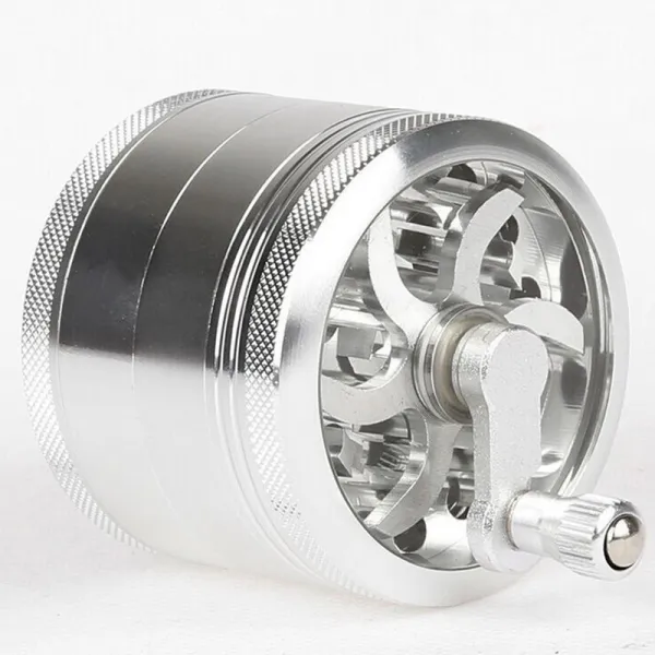 금속 손 으로 연 기 를 내 는 기계 55mm 아연 합금 손잡이 4 층 의 담뱃대 은색