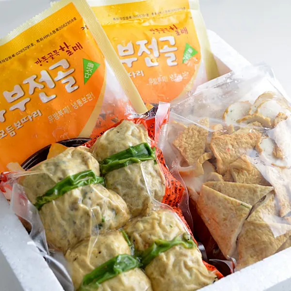 깡통골목할매유부전골 원조 유부전골 모듬세트 1호] 유부주머니 1.5kg 어묵 860g, 단일상품