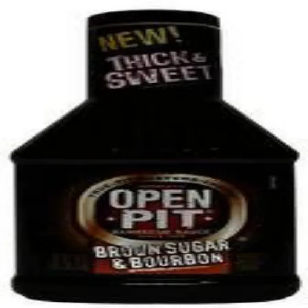 Open Pit Thick and Sweet Brown Sugar and Bourbon BBQ Sauce 오픈 구 덩이 두껍고 달콤한 브라운 설탕과 버번 BBQ 소스, 1