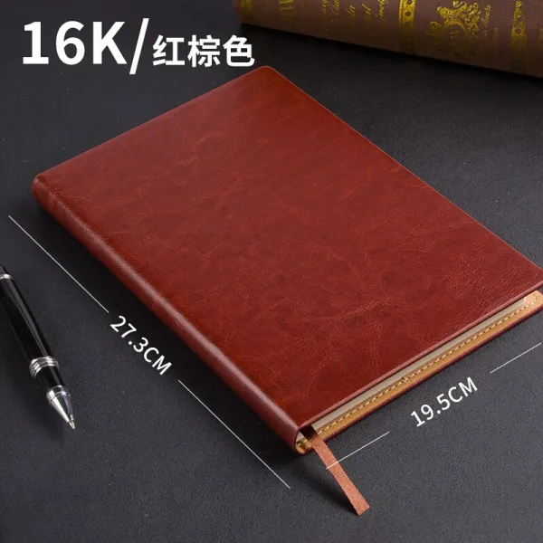 9 천년 고퀄리티 가죽 백지장 공백 메모 공로책 상무공무 강화 메모 공로책 다이어리 그림책 그림책 무료 각자 주문 표지 log 16K 홍종려 (공백내부)