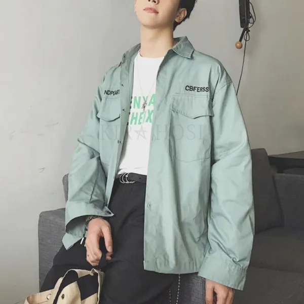 Kirahosi 남친룩 캐주얼 남성 셔츠 20대 30대 남방 긴팔 데일리 코디 360호+덧신증정 Auu7p04o