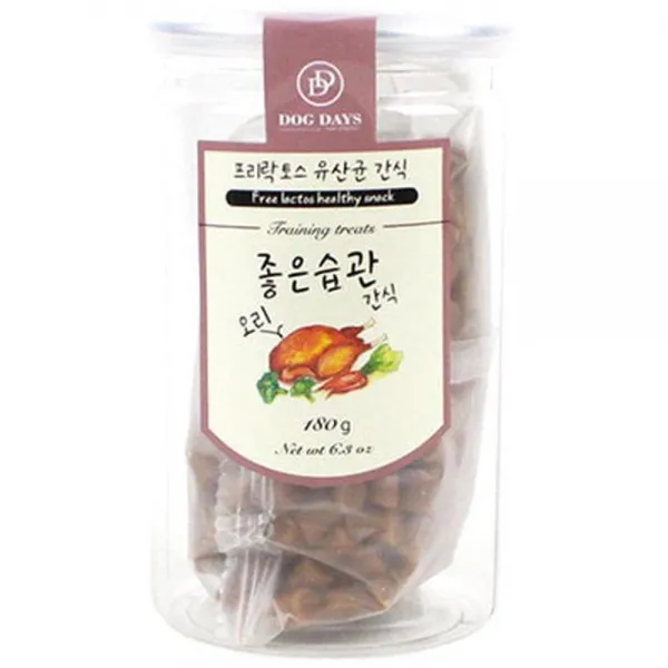 애견 유산균 간식 오리 말랑이 180g 신선 강아지 본능충족 꿀맛, 1개