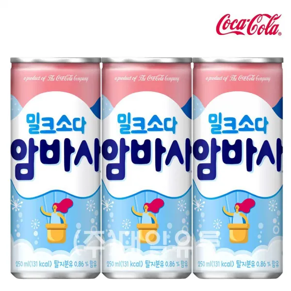 Gjw60c5c0 암바사 암바스 밀크소다 탄산음료 30개 밀키스 음료수 250ml X Gj 1