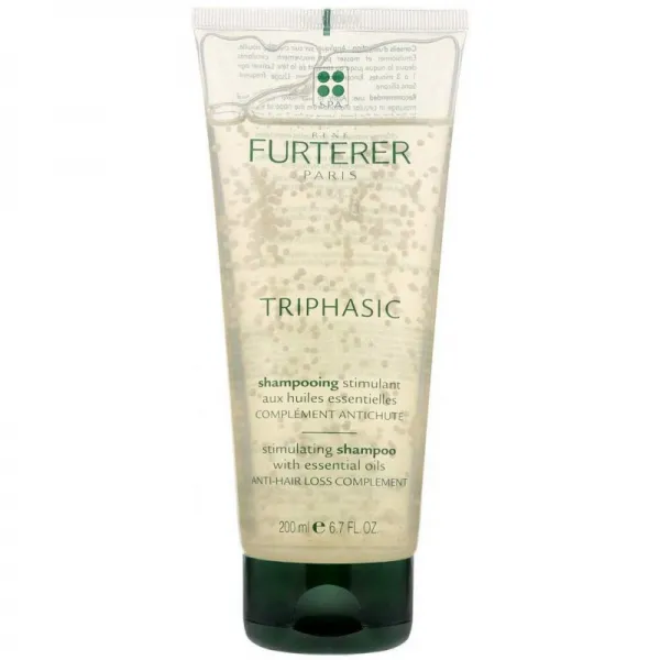 Rene Furterer TRIPHASIC 강화 샴푸 씨닝 모발 두피 미세 순환 남성 및 여성 6.7 Fl Oz, 1