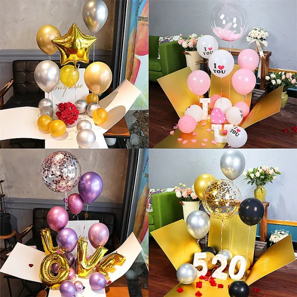 풍선 서프라이즈 케이스 장식 520선물 로맨틱 밸런타인데이 증정 여자친구 마누라 생일선물, T11-서프라이즈 케이스 스타일 일곱