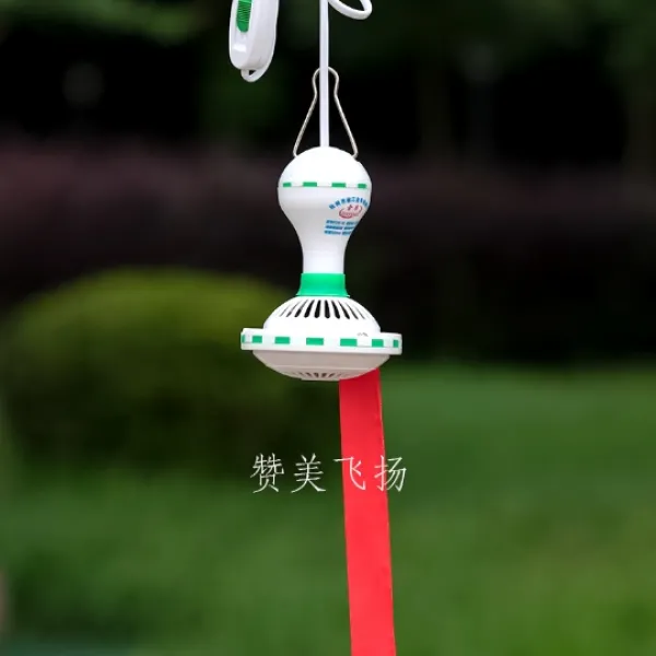 숙식점 선풍기 220v 회전 작은 부채 모기퇴치기 바람 파리 식당상용, 무2베이지 실크밴드 27베이지 연장선