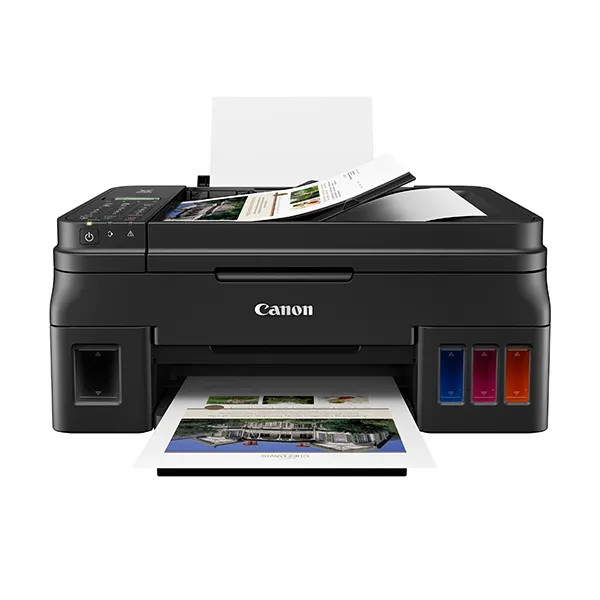 라온하우스 [Canon] 캐논 프리미엄 PIXMA 정품무한잉크 복합기 (잉크포함) 잉크젯복합기 / 인쇄+복사+스캔+팩스/USB 흑백1개+컬러3개/정품무한공급기, 449378