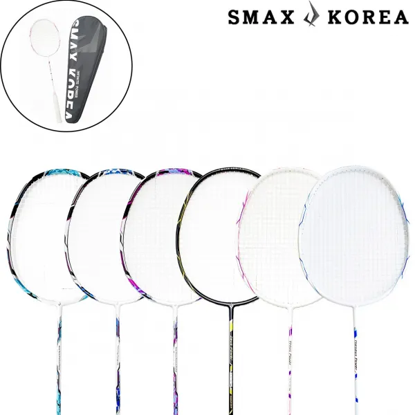 스맥스코리아 풀카본 초경량 배드민턴 라켓 3u 4u 5u 6u 7U 초급자부터 상급자용, 디오니소스, 스트링(줄) - O