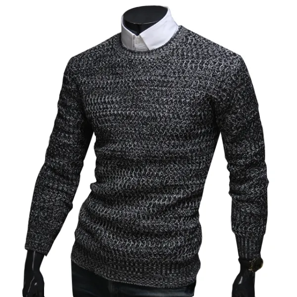 위즈아이 빅사이즈 2XL 3XL 후리 보카시 라운드 니트 NSM521N