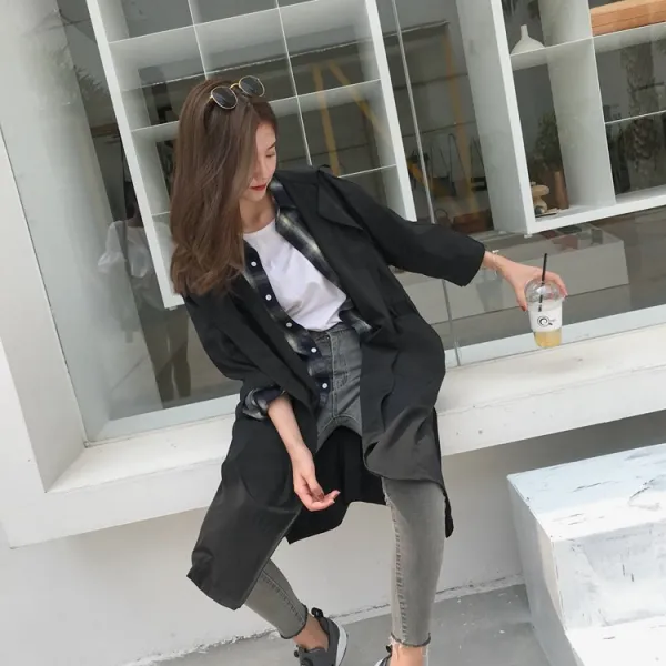 하빗 봄여름 여성 트렌치 사파리자켓