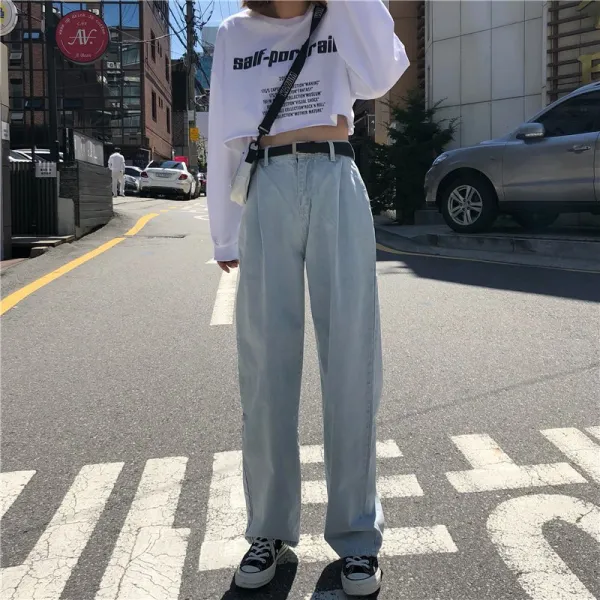 여성 데님진 청바지 하이웨이스트 와이드핏 연청 넷투넷코리아 577483219841_2n7o