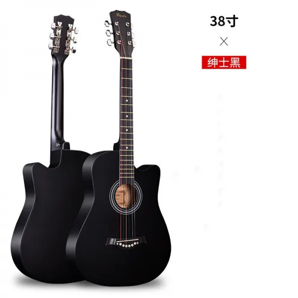기타 41인치 학자 38inch포크 남녀 연습용 성인 40inch초보자 입문 악기, T12-단금+교제(부품없음)38inch-운삼 싱글