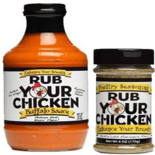 Rub Your Chicken Combo - 1 Sauce 1 Rub 치킨 콤보 문지르 기-소스 1 개 문지름 1 개