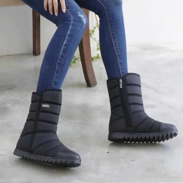  슈벨 겨울 여성 미들 패딩 털 퍼 방한 부츠 방한화 카바나