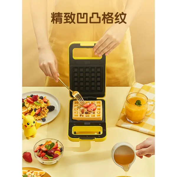 이브키키 와플메이커 Midea / Midea 샌드위치 메이커 아침 식사 아티팩트 다기능 가벼운 와플 침-12804, 단일옵션