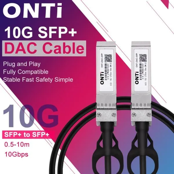 ONTi 10G SFP + Twinax 케이블은, Cisco,Huawei,MikroTik,HP, 인텔… etc. 를 위한 부착 구리 (DAC) 수동적, 02 2m AWG30