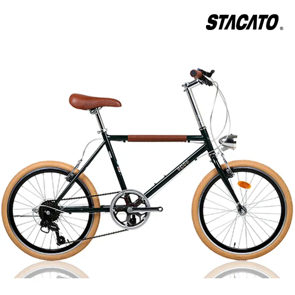 스타카토 미니벨로 클래식자전거 에페20 시마노7단 스타카토 에페20 다크그린
