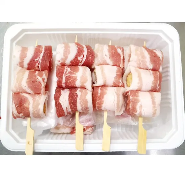 즉석 요리 삼겹 맛감자 말이 62g x8입 x4개 안주 삼겹살/삼겹꼬치/꼬지/꼬치/분식재료간단한저녁메뉴/간편식/가정간편식/간편식품/즉석식품, 단일 수량