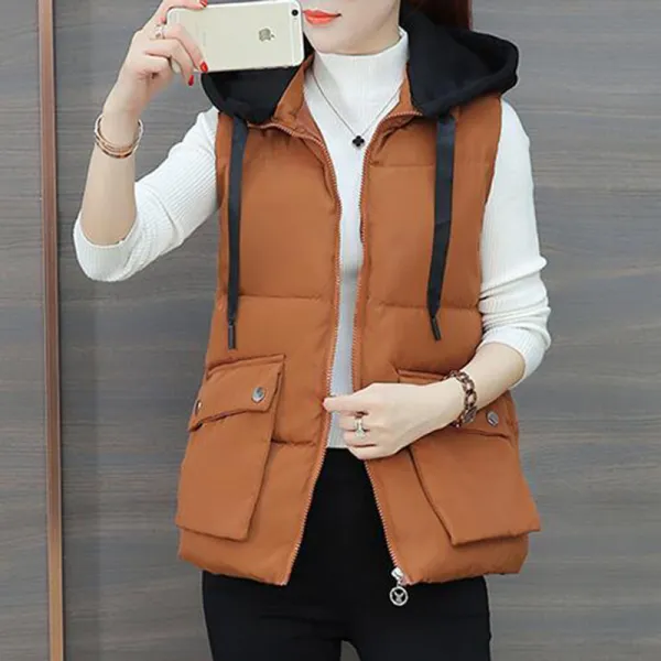 모리아 여성 겨울 패딩 조끼 Mc