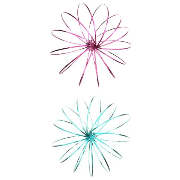 Zeyuan 2 Pcs 동적 스프링 과학 모션 가제트 흐름 링 장난감 파티 가방 필러 As Described