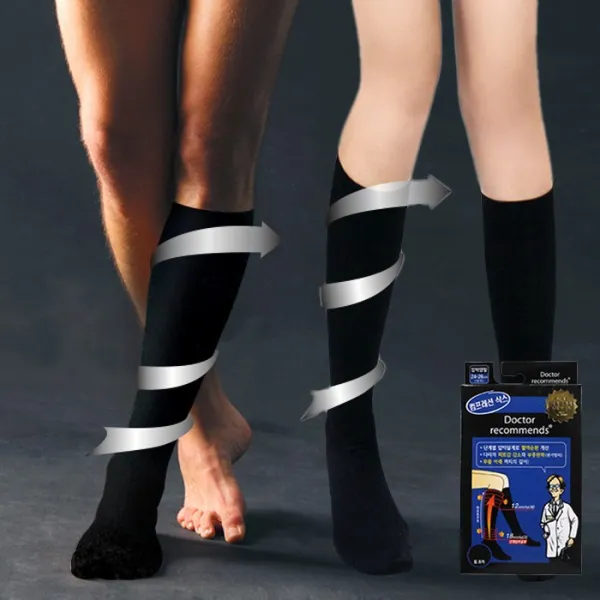 닥터레코멘즈 일본 남녀 하지정맥류 종아리 압박스타킹