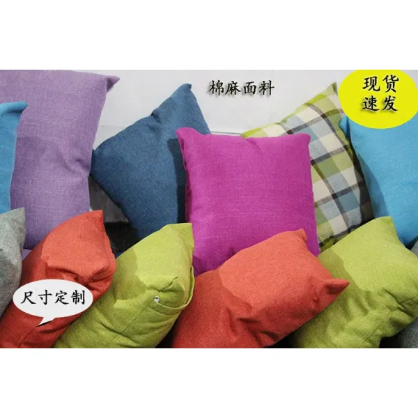 꽈배기쿠션 북유럽스타일의 클래식통용스타일 단색 거실 쇼파 편안한 쿠션커버 베갯머리쿠션 등받이쿠션 린넨 다양한컬러 가능 C09 라이트그린