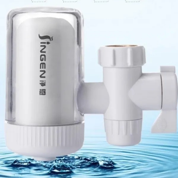 더블유 주방 씽크대 세면대 수도 수돗 녹 물 제거기 본체 필터 교체 가능, 1개