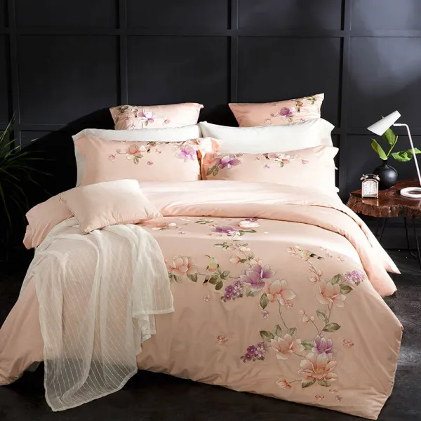 4 개/대 60s 자 수 럭셔리 침구 세트 유럽 스타일 웨딩 침구 이불 커버 침대 시트 pillowcase 1.5 m/1.8 m/2 m, 11_11