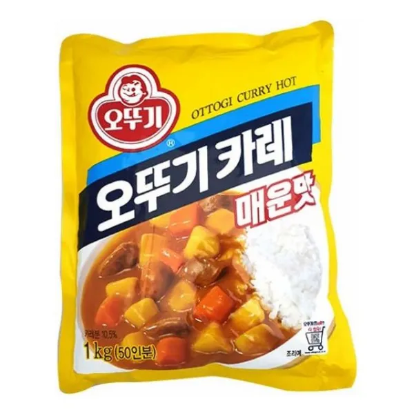 과립형 1kg 오뚜기 순한맛 약간 매운맛 카레, 카레약간매운맛1kg, 본상품선택