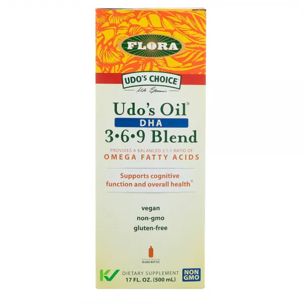 Flora 플로라 우도 오일 DHA 오메가 3 6 9 블렌드 500ml Udos Choice Oil 3·6·9, 1개