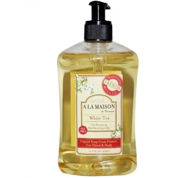A La Maison de Provence Liquid Hand Soap | White Tea Scent | French Milled Moist