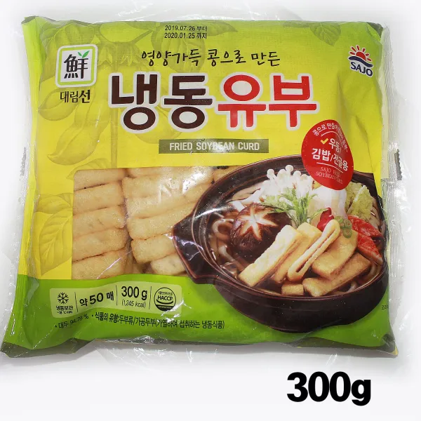 대림선 냉동유부 300g (아이스박스.팩포함가), 1개