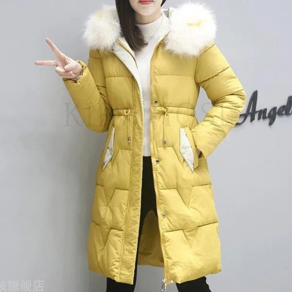 kirahosi 롱패딩 가을 겨울 여성 다운점퍼 후드퍼 패딩 코트 재킷 점퍼 빅사이즈 103-85 CD3f21by