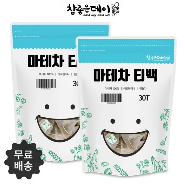 쓰담 남미의 국민차 마테차 30티백 2팩, 1