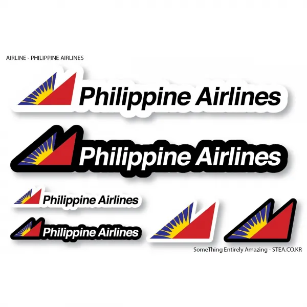 STEA 세계 항공사 로고 스티커SET 스티커, 31 PHILIPPINE AIRLINES