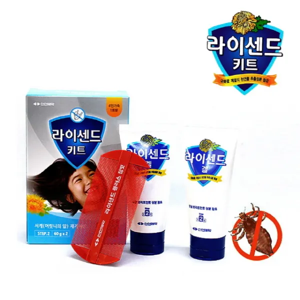 281 한나만물상 / 라이센드키트 머릿니 박멸 2종세트 1개 날파리퇴치 모기퇴치기 초파리트랩 바퀴벌레/개미 단일 수량