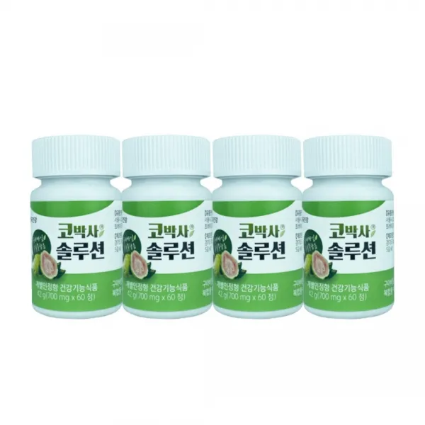 국내 최초 수양성 콧물 코가려움 코 가려울때 재채기 기침할때 좋은 먹는 코건강 건강 기능 식품 구아바잎 추출물 복합물 타민E 아연, 4BOX(4개월분)