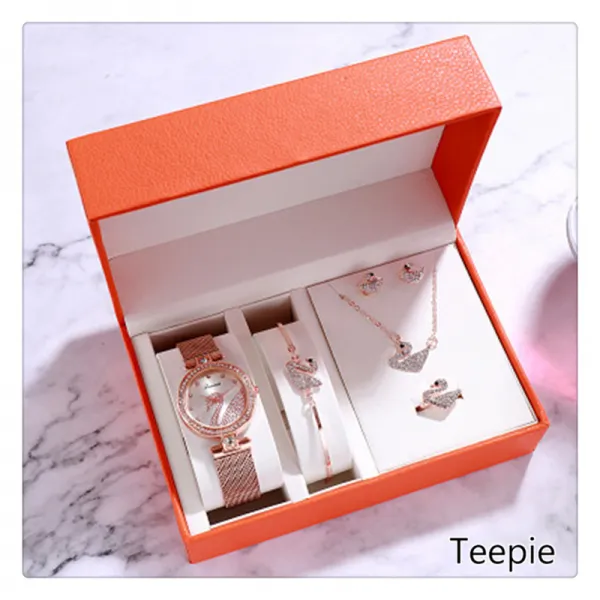 티피/Teepie 아이디어 선물 로맨틱 생일 선물 결혼기념일 선물 정교하다 아이디어 고급스럽다 시계 선물 박스 세트