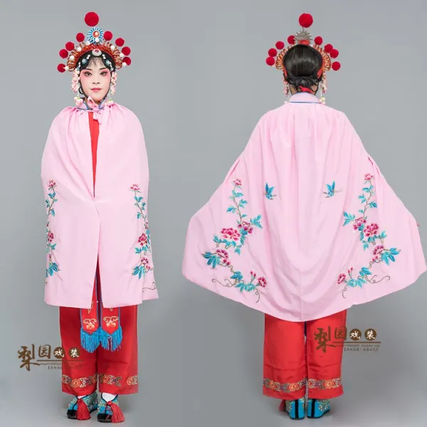 망토룩 경극 희곡 꽃자수 짧은 알프스프라자축하화환 날 무단 칼마 마단 케이프 판초 여성 병사 무대공연복 숏