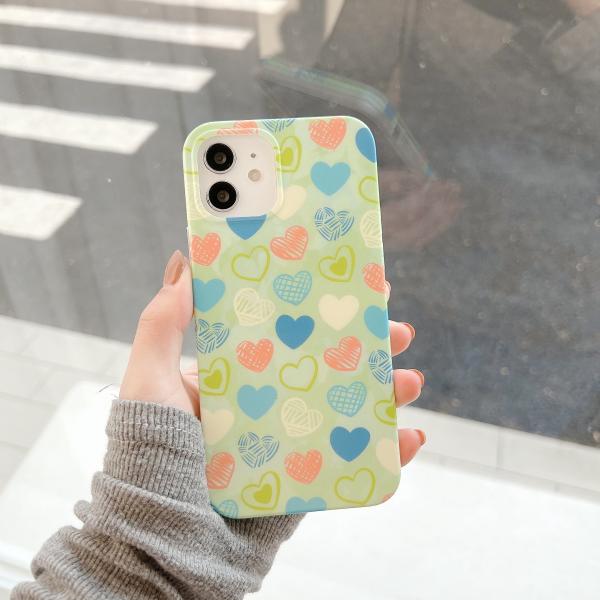 불규칙 하트 케이스입니다 캔디컬러 phone13 Pro 아이폰13 미니 프로 프로맥스 사용하다