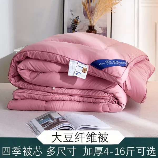 봄가을 이지 이불솜 2메터 200X230CM 여름 사계절 세 3근 5근, 대두 단백이다 복합 이불 카메오 핑크