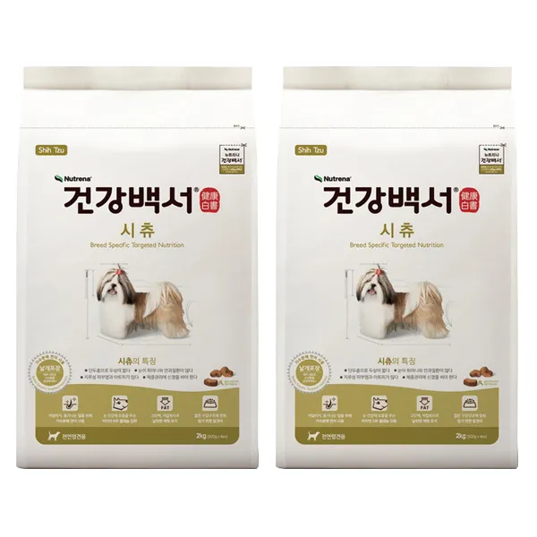 건강백서 시츄 전용사료 4kg