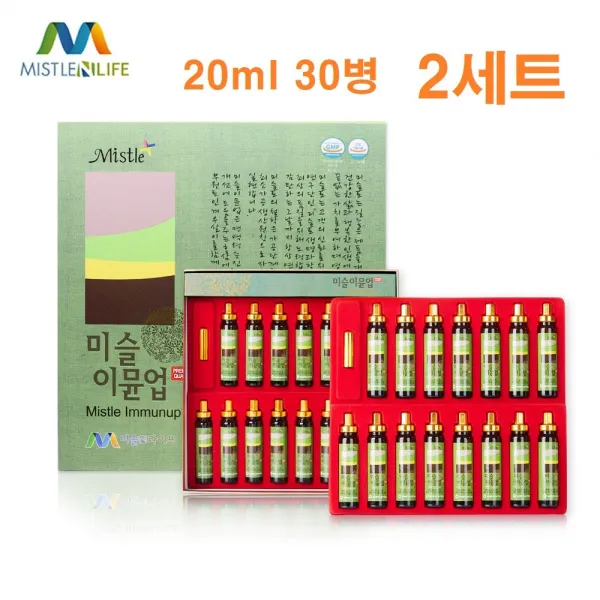 미슬앤라이프 미슬토 이뮨 겨우살이 6년근 홍삼농축액 진세노사이드 타우린 비타민b군 면역력 피로 혈행 기억력 20ml 30병, 2세트