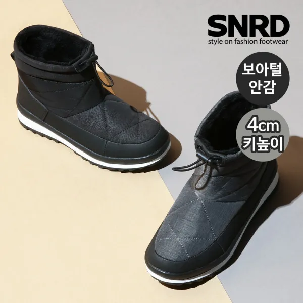 [SNRD] 여성 키높이 겨울부츠 방수방한 패딩부츠 털안감 SN575